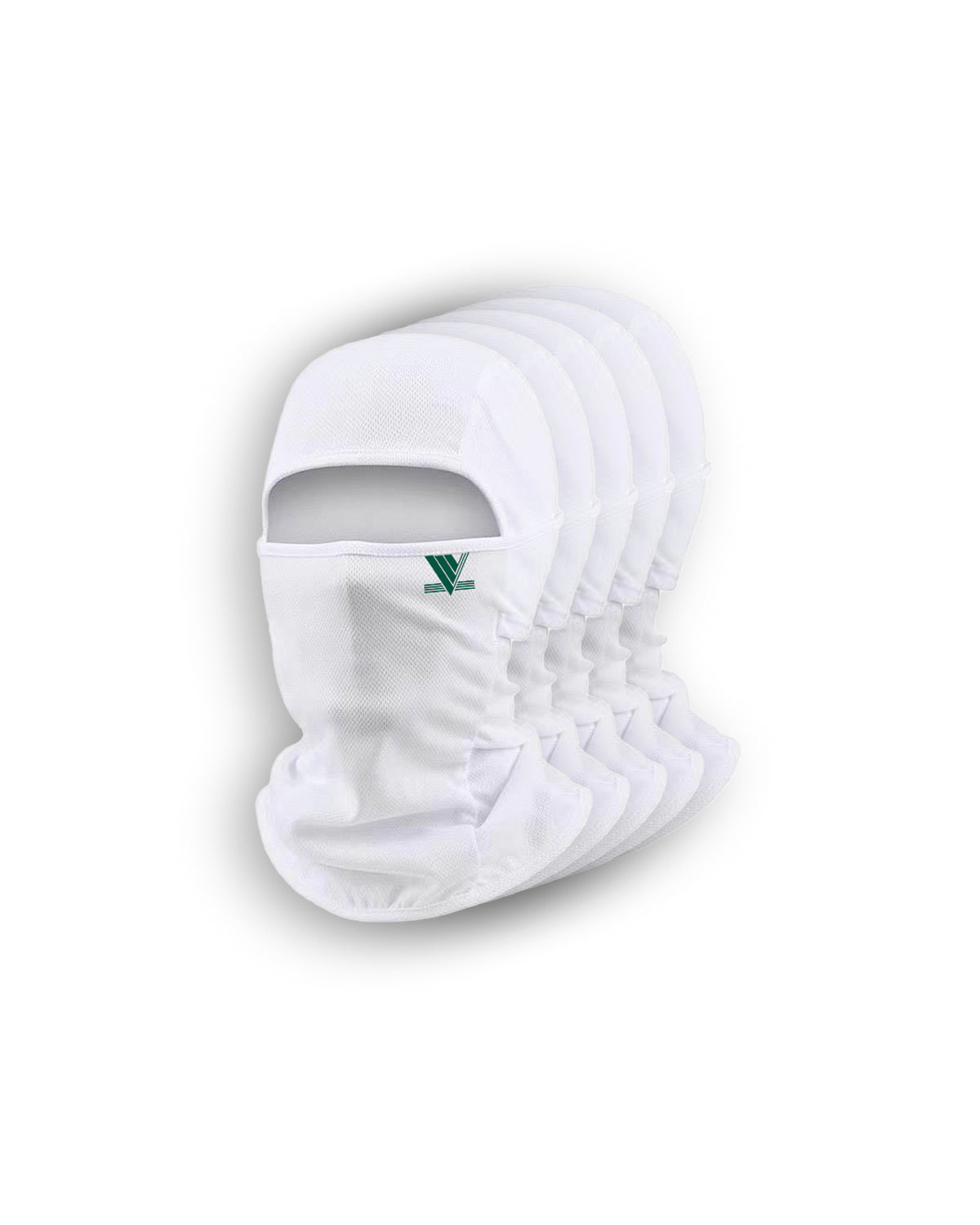 5er-Pack Helm-Masken - Weiß