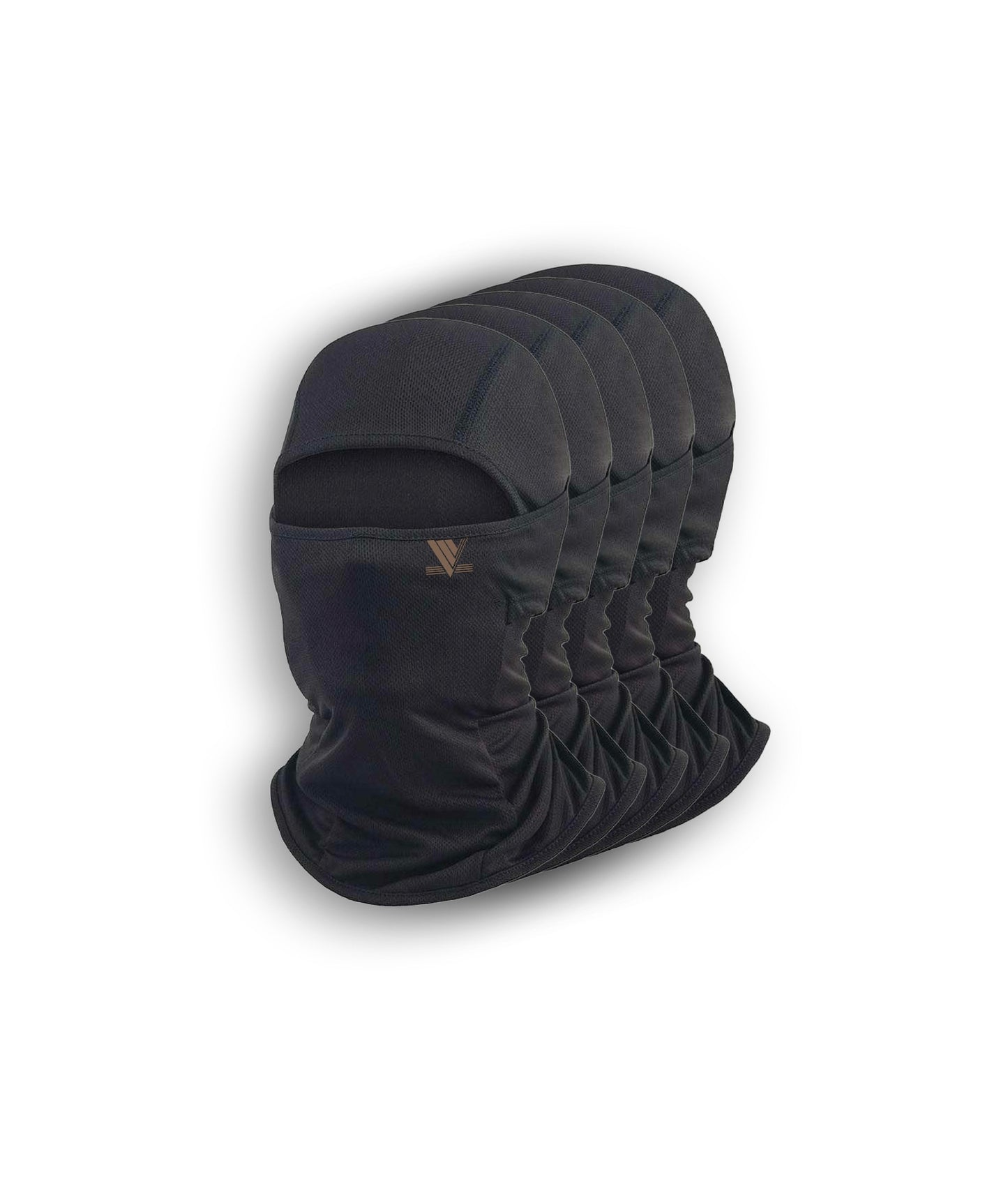 5er-Pack Helm-Masken - Schwarz