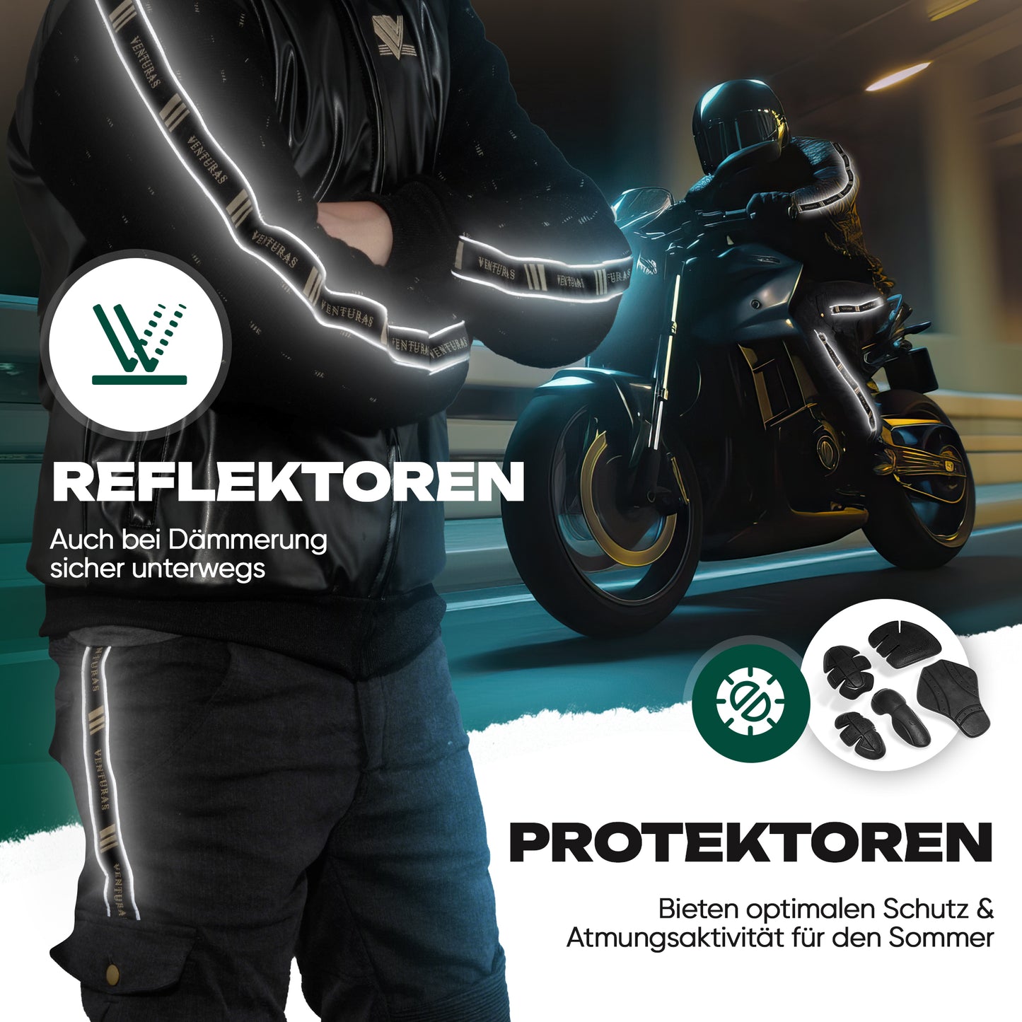 Kevlar Anzug Schwarz