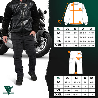 Kevlar Anzug Schwarz